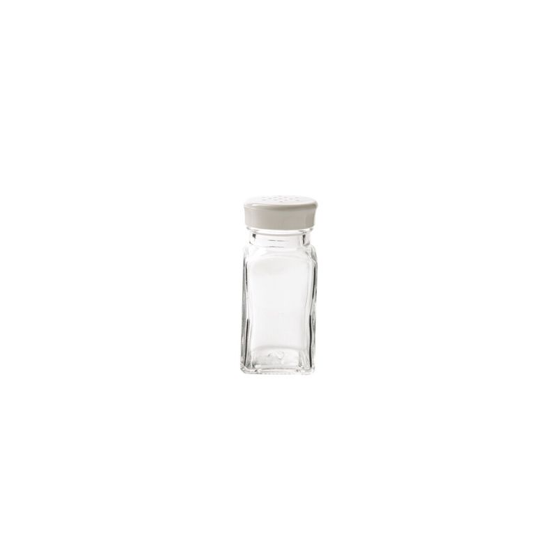 TR-07121007 - Trudeau - Glass, Wink Salt &amp; Pepper Shaker, White Top