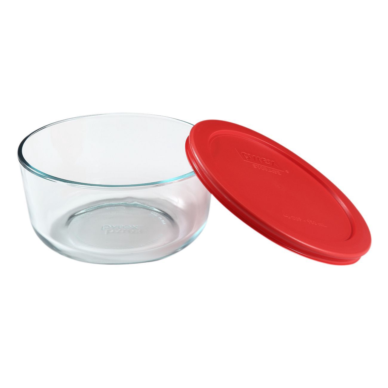 1075428 - Pyrex 4c Glass Storage  Round w Red Lid