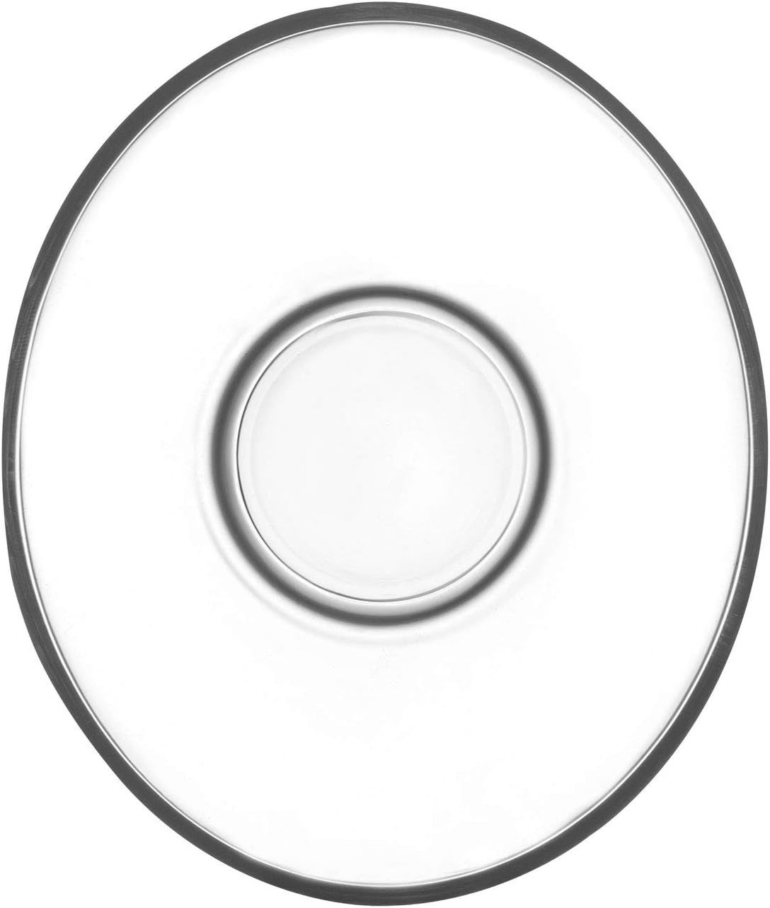ASN274F - Lav - Asena Glass Saucer, 4.5&quot;&quot; x 3.75&quot;, 6 Pk
