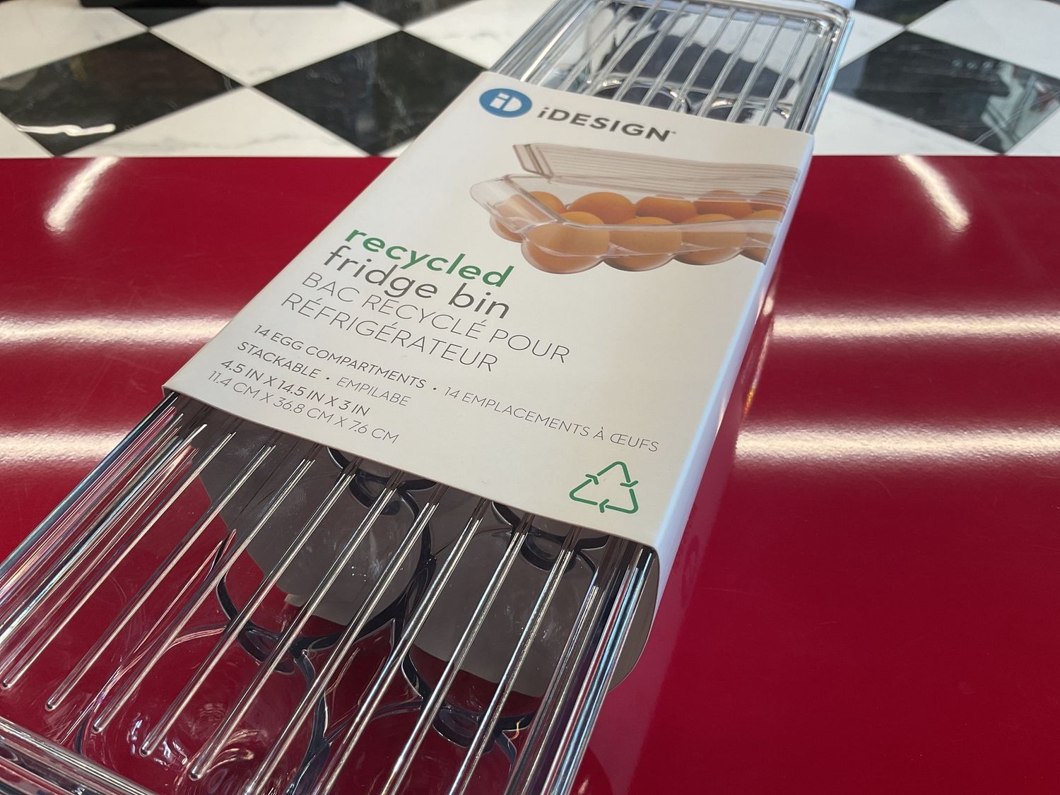 70042 - RPET fridge binz egg holder clear
