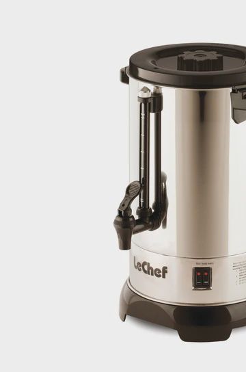 LUR40 - LE CHEF STAINLESS 40 CUP URN WITH SHABBOS SWITCH WITH CONCEALED ELEMENTS, Material: NO SAFETY