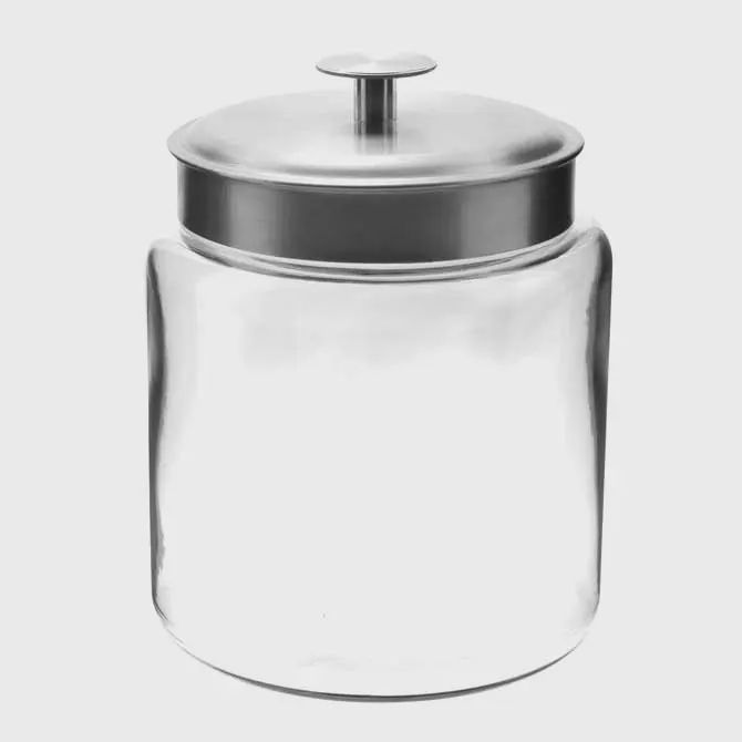 95539AHG17 - 48oz Mini Montana Jar w Brushed Metal Lid