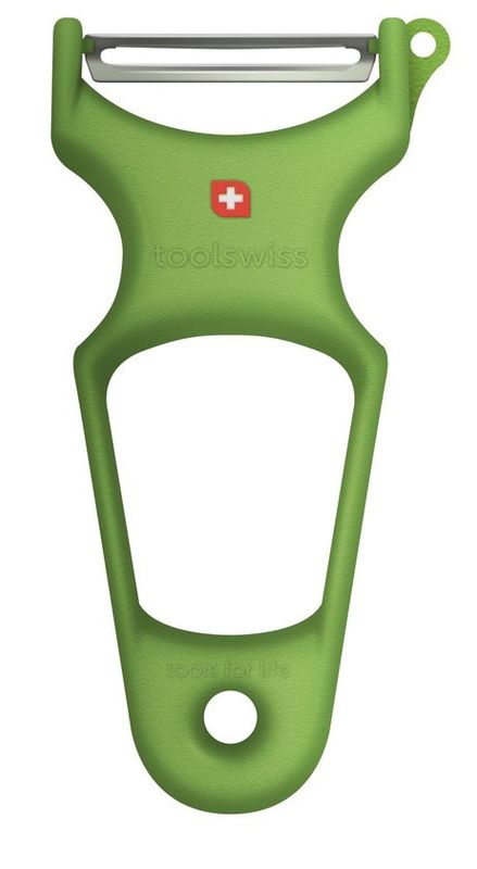 TS3555 - Toolswiss Classinox - Vegetable Peeler SS Blade, Green