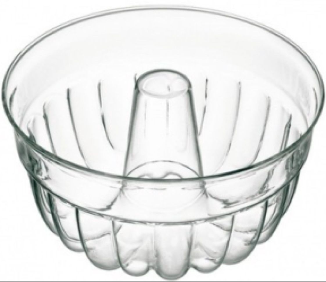 SX-5041 - Simax - Fluted Blown Glass Bundt Pan, 9.75 In/2.1 Qt