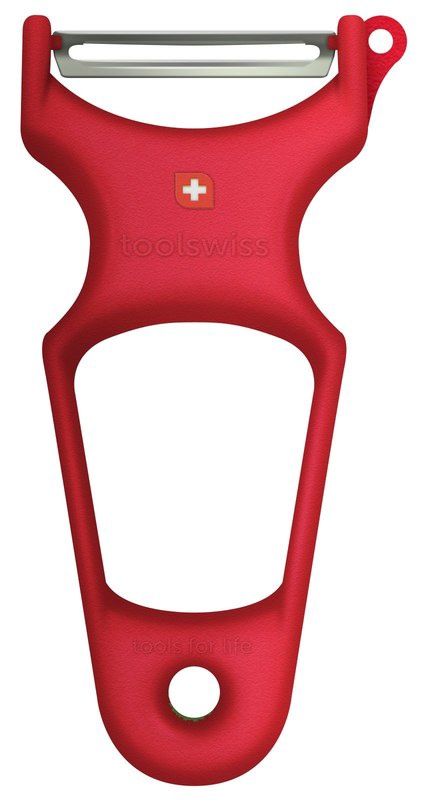 TS3368 - Toolswiss Classinox - Vegetable Peeler SS Blade, Red