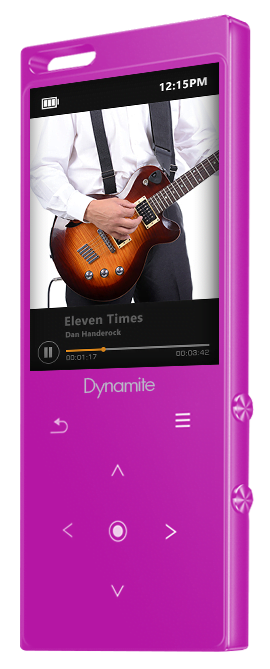 SAMVIX DYNAMITE 8GB MP3 PLAYER - PINK