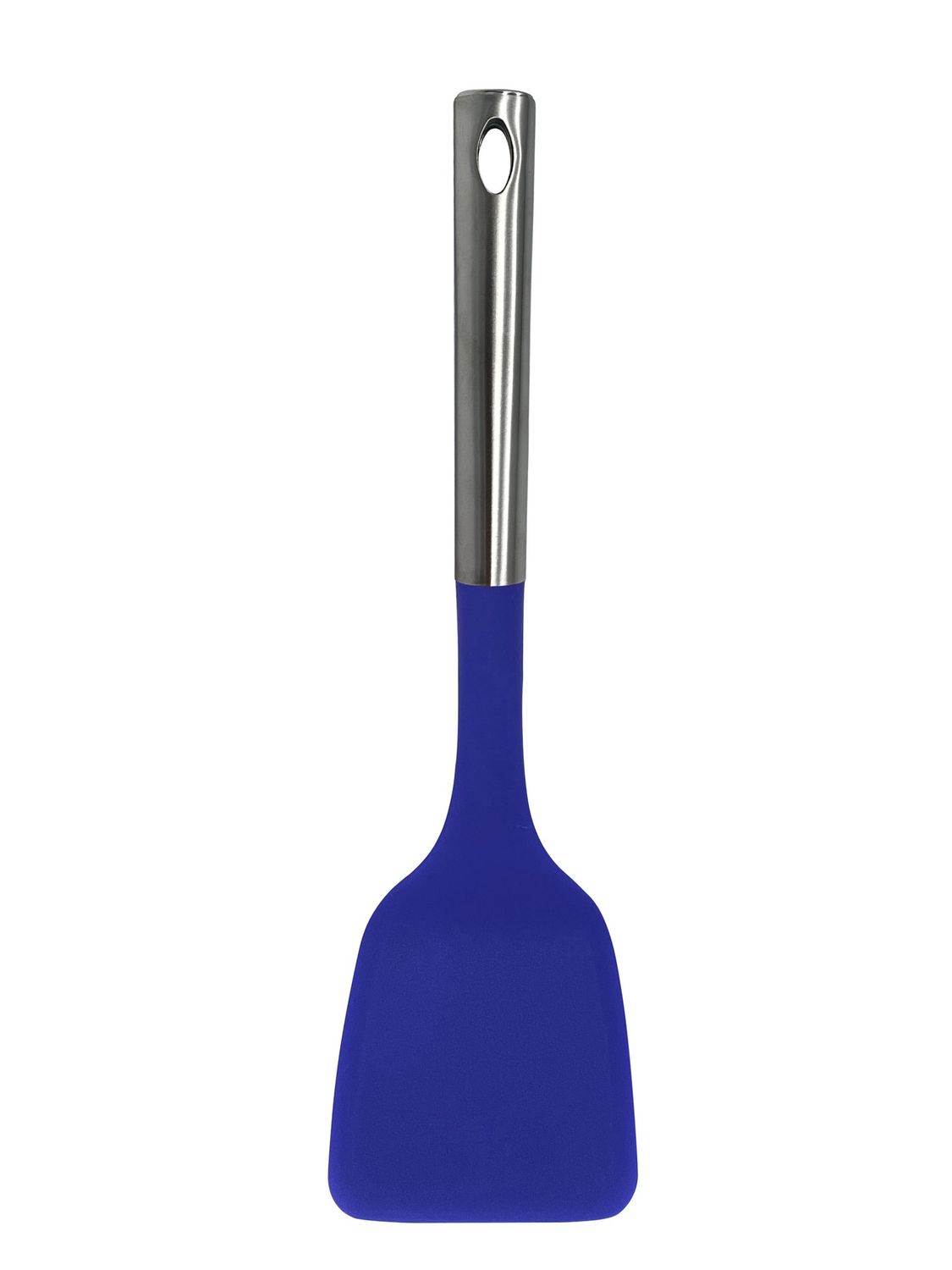 M8572/C - Millvado - Nylon Utensils SS Handle, Solid Turner, Blue,13.5&#39;&#39;