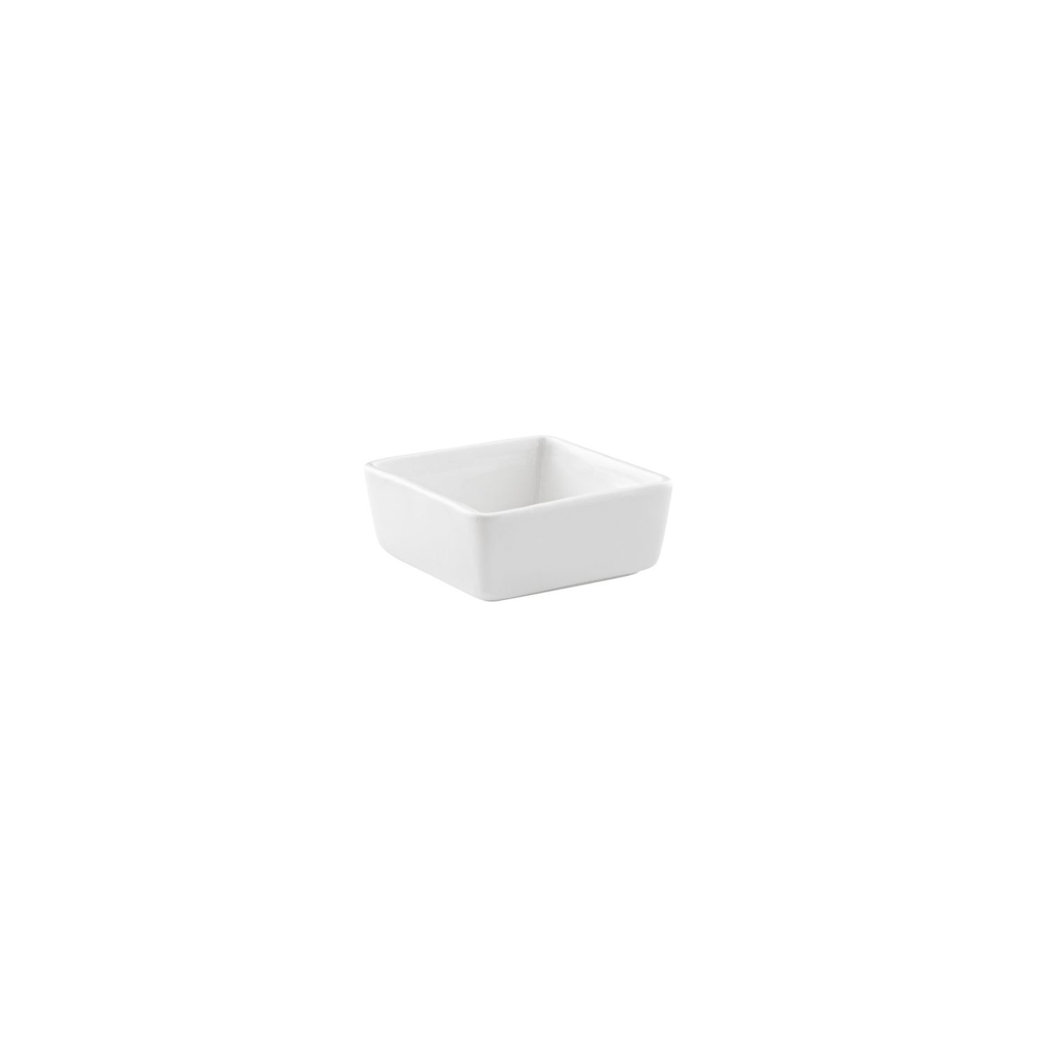 VL-0559-2 - Vikko Lightning - White Deep Square Dish, 2.5&quot;&quot;