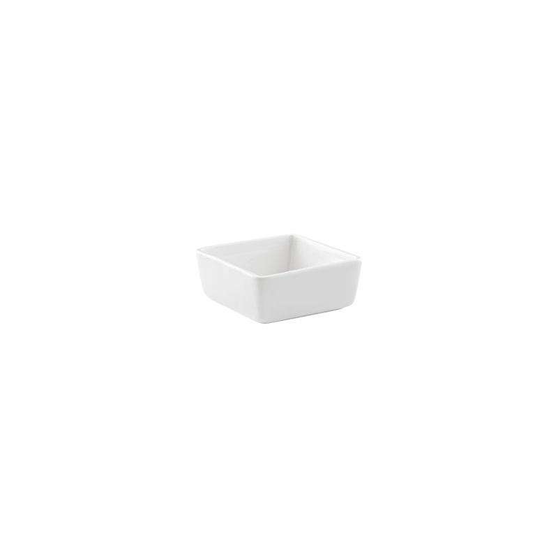 VL-0559-2 - Vikko Lightning - White Deep Square Dish, 2.5&quot;&quot;