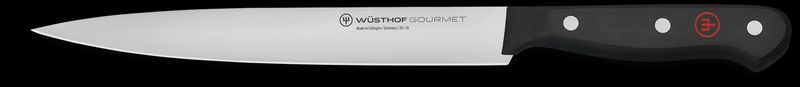 W-4114/20-1025048820 - Wusthof - Gourmet Carving Knife, Straight, Spear Tip, 8&quot;&quot;, Black