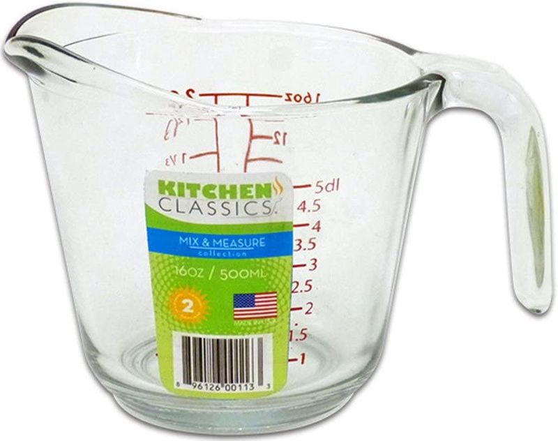 91660LIB - Kitchen Classic - Glass Measuring Cup, 2 Cup