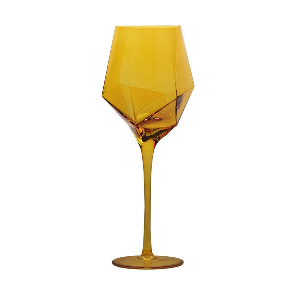 VD-7022-YL - Vikko Decor - Sparkle, Yellow, Wine Glass, 22 Oz