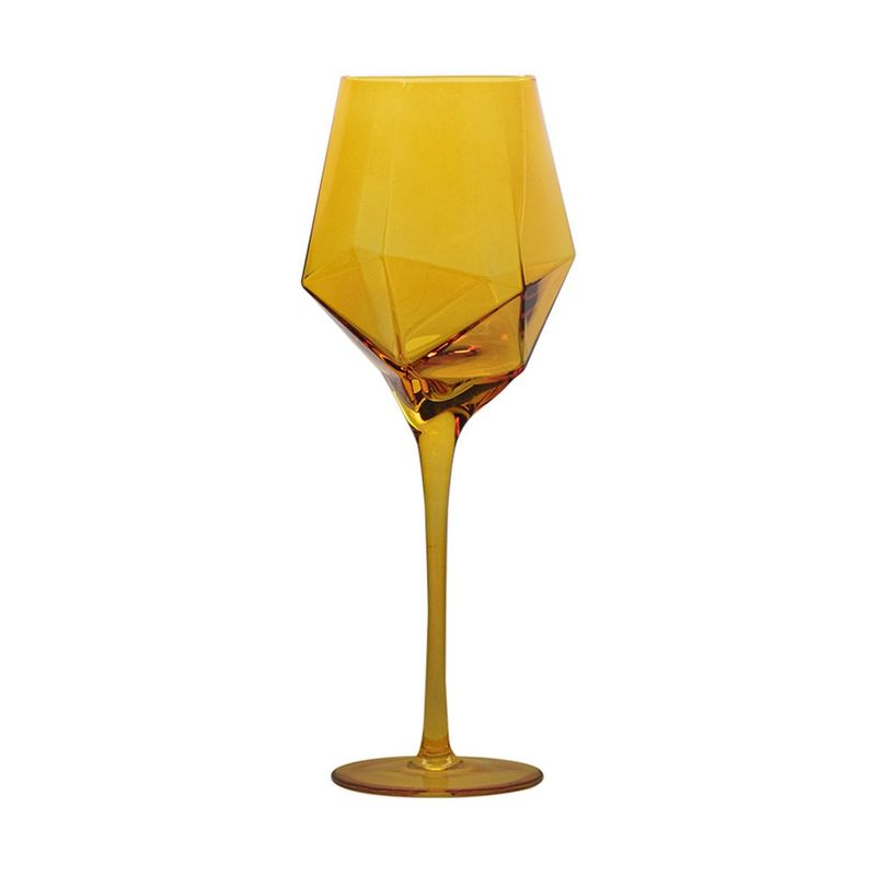 VD-7022-YL - Vikko Decor - Sparkle, Yellow, Wine Glass, 22 Oz