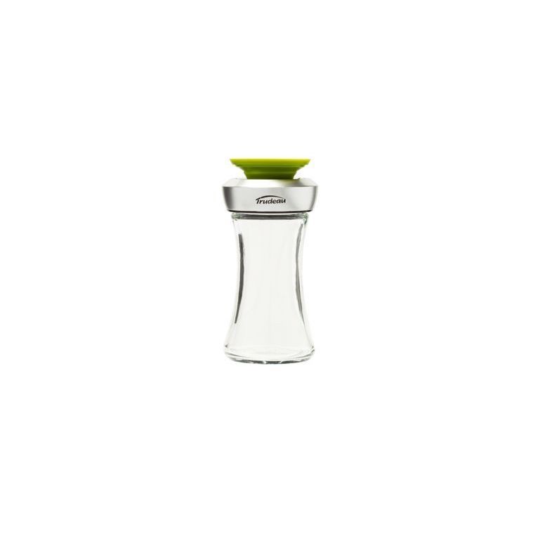 TR-07121013 - Trudeau - Glass, Pop Salt &amp; Pepper Shaker, Green Top