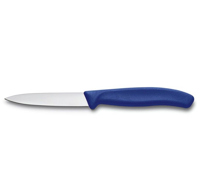6.7702/42605 - Swiss Classic Paring Knife, Straight, Spear Tip, 4&quot;&quot;, Blue
