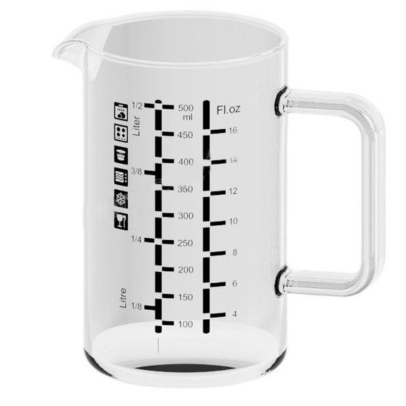 SX-3853 - Simax - Glass Cooking And Measuring Jug, 16 Oz