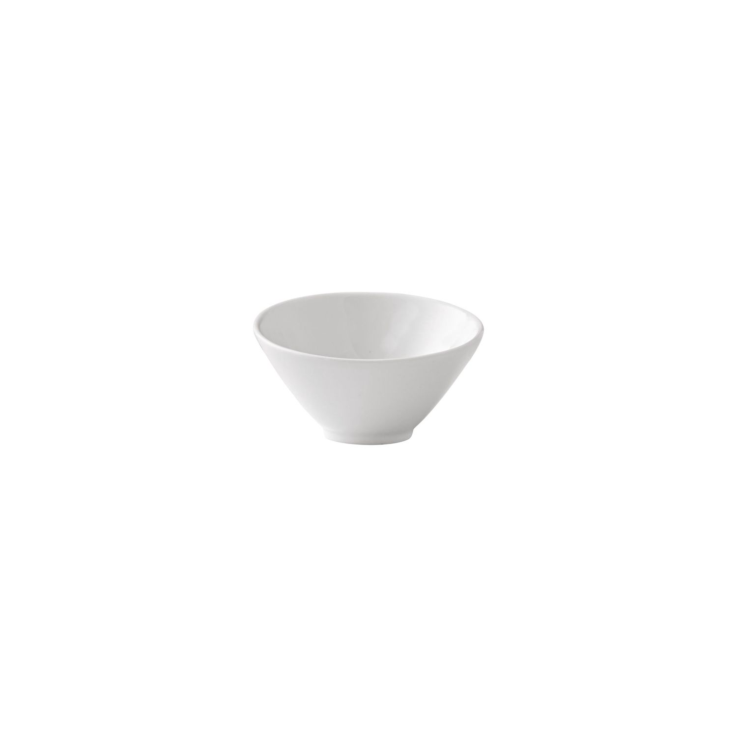 VL-0298 - Vikko Lightning - Slanted White Bowl, 7 oz, 5&quot;&quot;