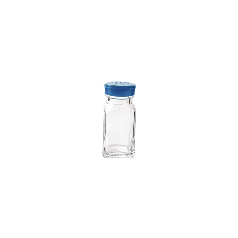 TR-07121006 - Trudeau - Glass, Wink Salt &amp; Pepper Shaker, Blue Top