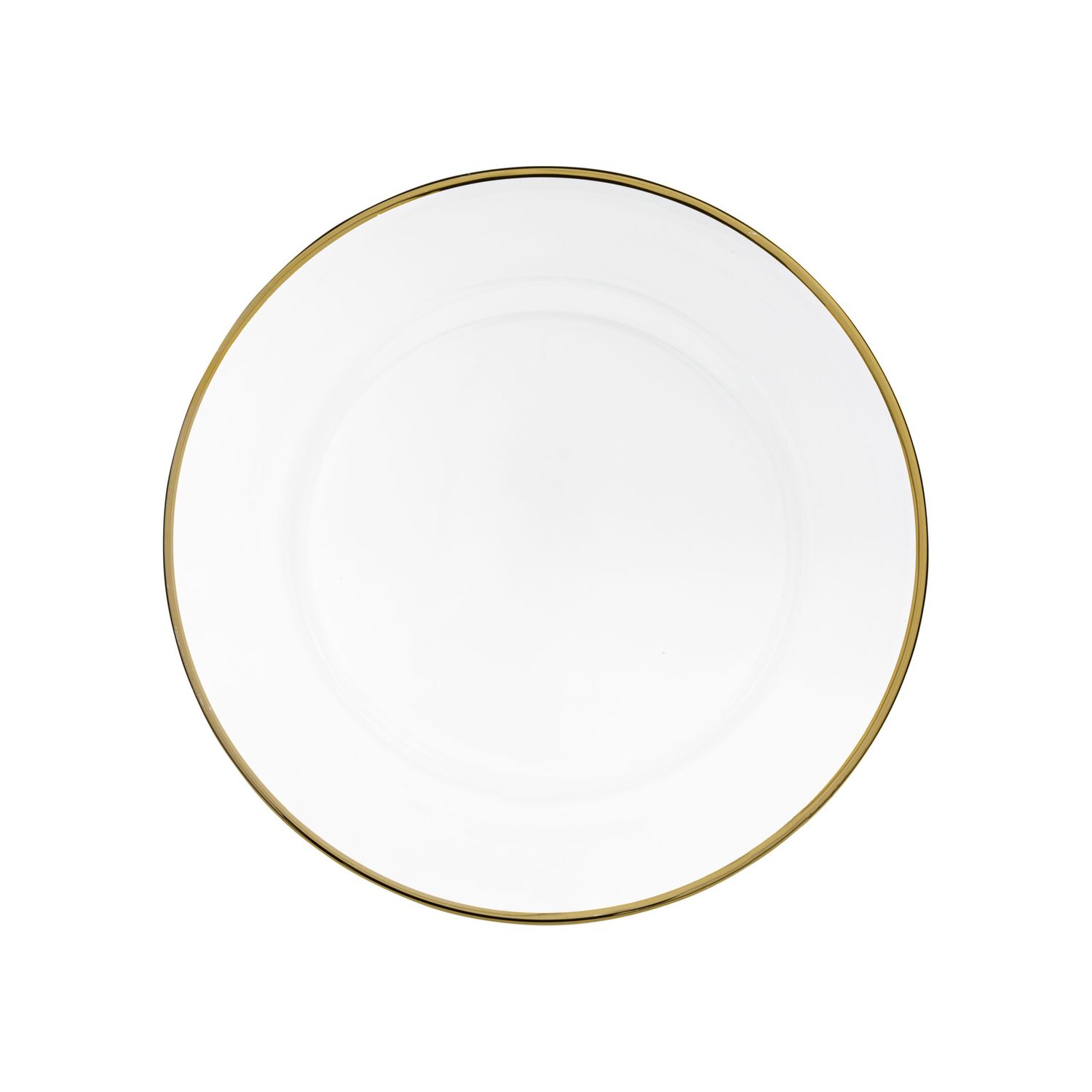 VD-1301-G - Vikko Decor - Classic Gold Rim Glass Charger 13