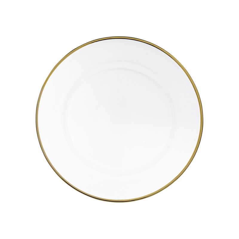VD-1301-G - Vikko Decor - Classic Gold Rim Glass Charger 13