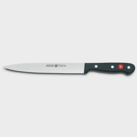 W-4114/16 -1025048816 - Wusthof - Gourmet Carving Knife, Straight, Spear Tip, 6&quot;&quot;, Black