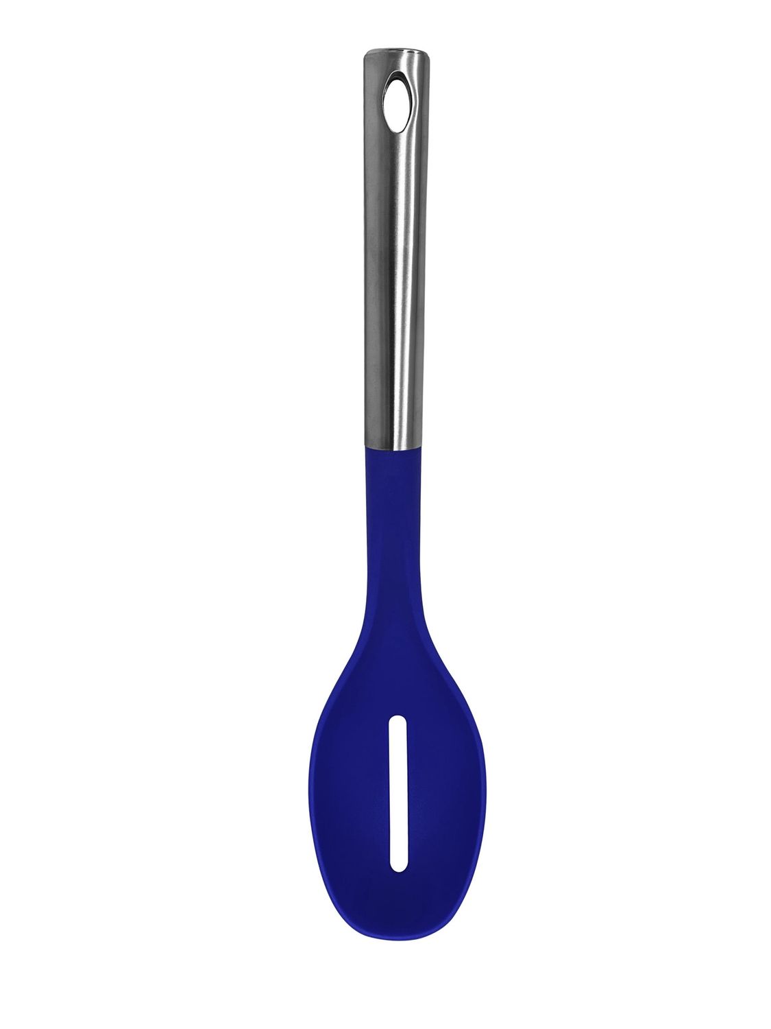 M8572/B - Millvado - Nylon Utensils SS Handle, Slotted Spoon, Blue,13.5&#39;&#39;