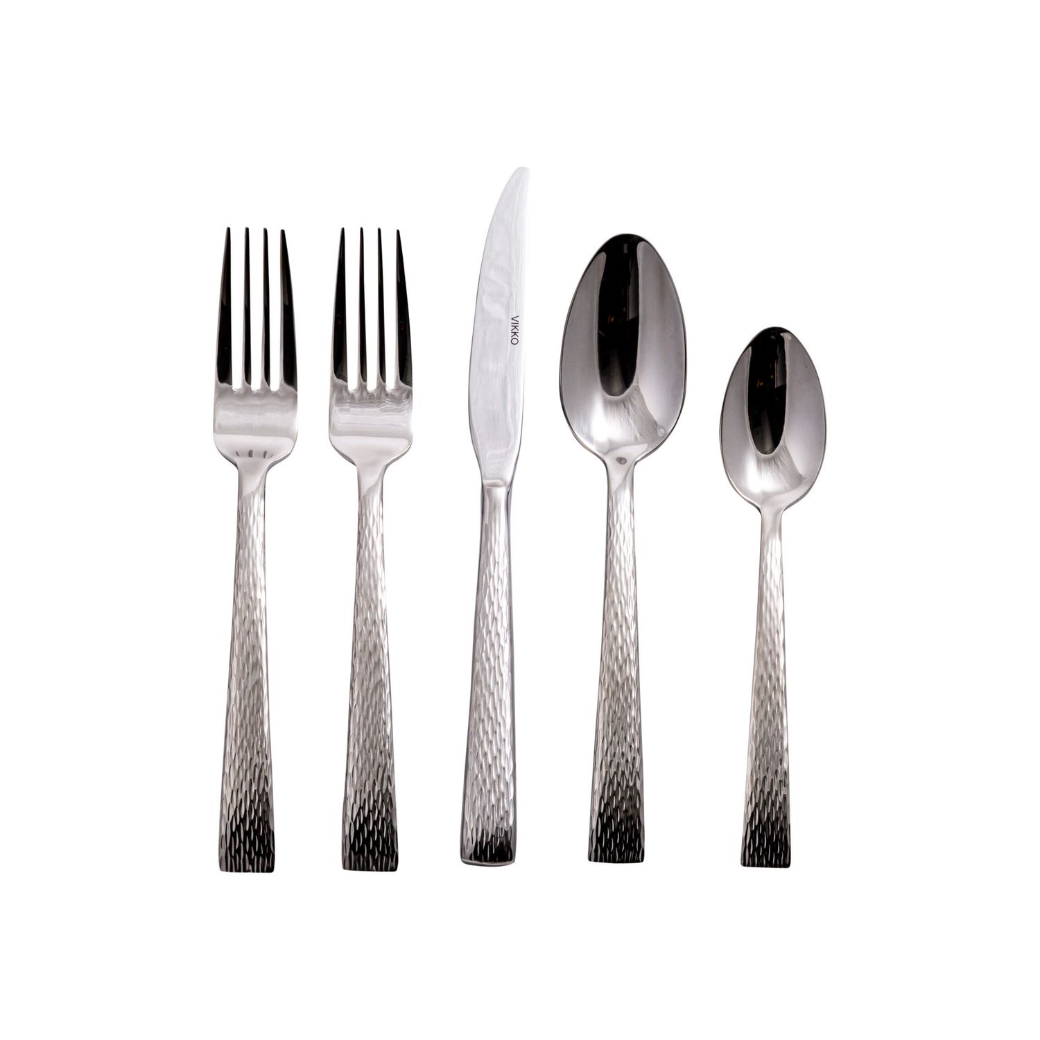 VC-120-SET - Vikko Crown - Lava, Mirror SS 18/10, Flatware, 20 Pc Set