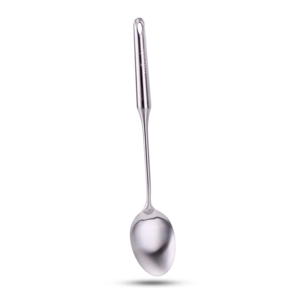 M-5091/B - Millvado - Stainless Steel Utensils, Slotted Spoon 15&#39;&#39;