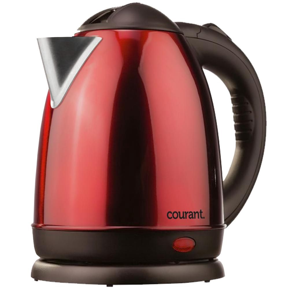 COUKEC154R - 1.5L CORDLESS KETTLE RED STAINLS