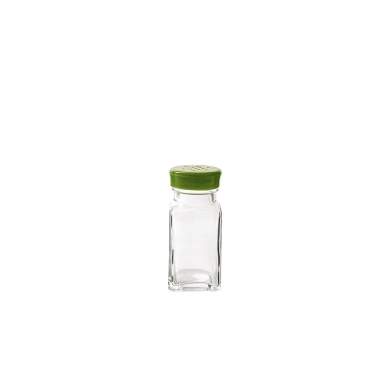 TR-07121008 - Trudeau - Glass, Wink Salt &amp; Pepper Shaker, Green Top