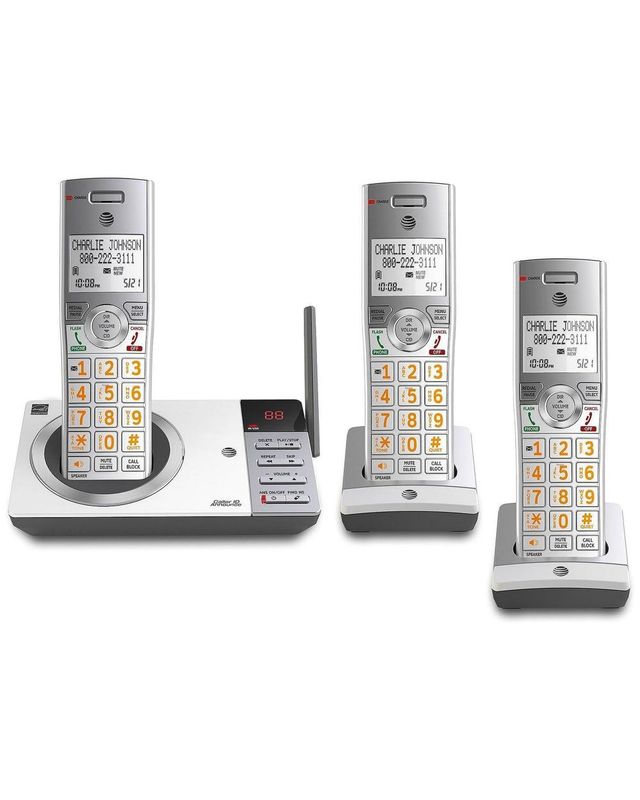 ATTCL82357 - 3 HANDSET CALL BLOC/TALKING ID-WHT