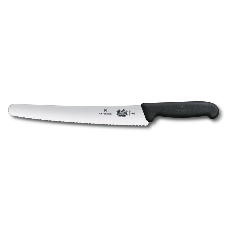 5.2933.26/40547 - Fibrox Pro Bread Knife, Serrated, Round Tip, 10.25 &quot;&quot;, Black
