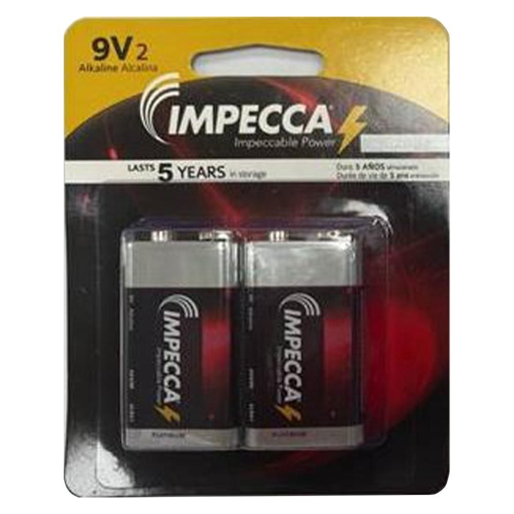 IMP9V2 -9V ALKALINE BATTERY 2-PACK 5-YR
