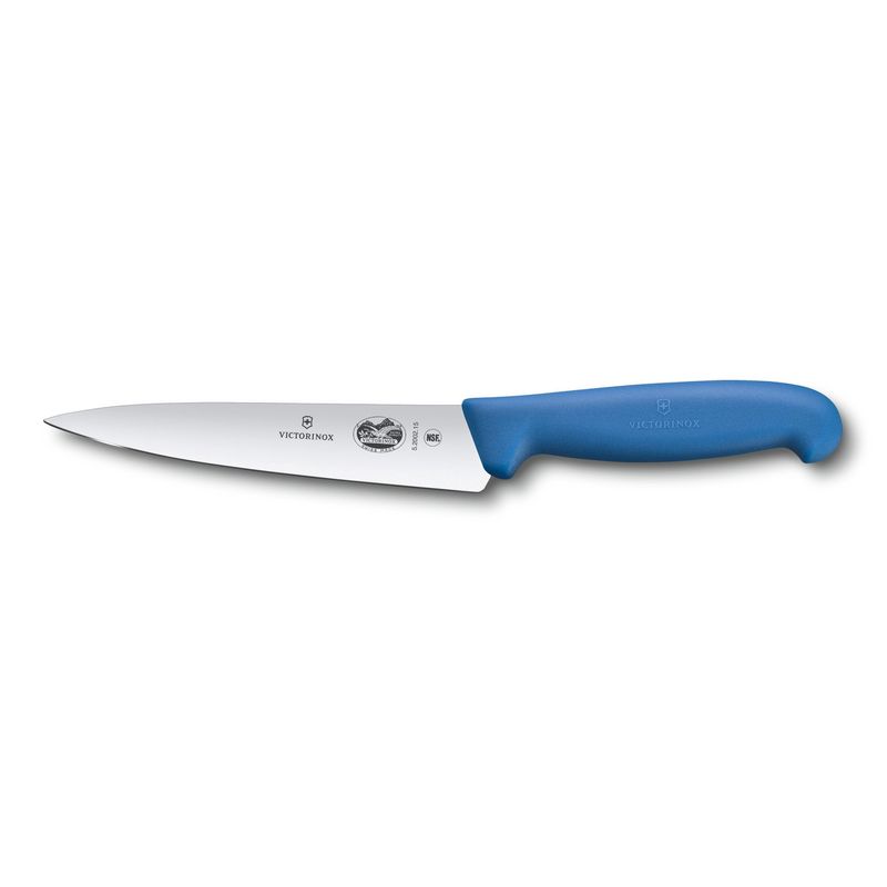 5.2002.15 -Victorinox - Fibrox Pro Chef Knife, Straight, 6&quot;&quot;, Blue