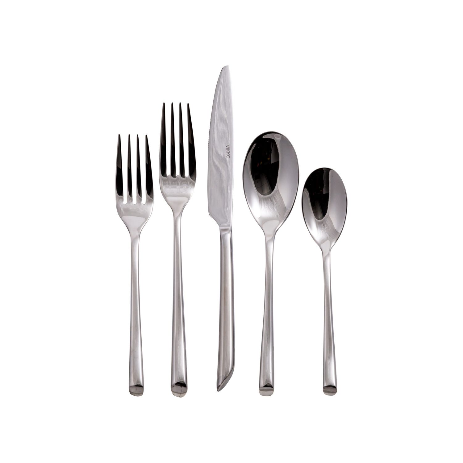 VC-150-SET - Vikko Crown - Pearl Round, Mirror SS 18/10, Flatware, 20 Pc Set