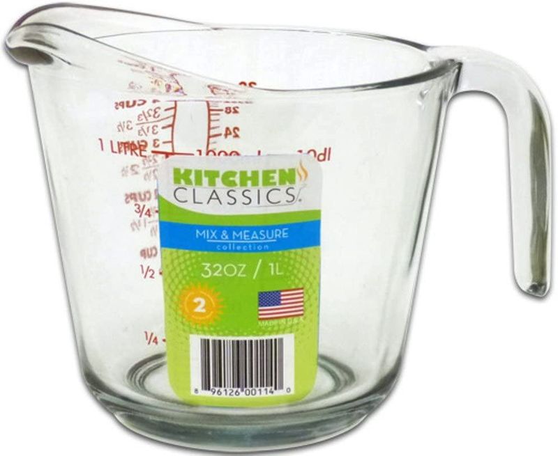 91661LIB - Kitchen Classic - Glass Measuring Cup, 4 Cup