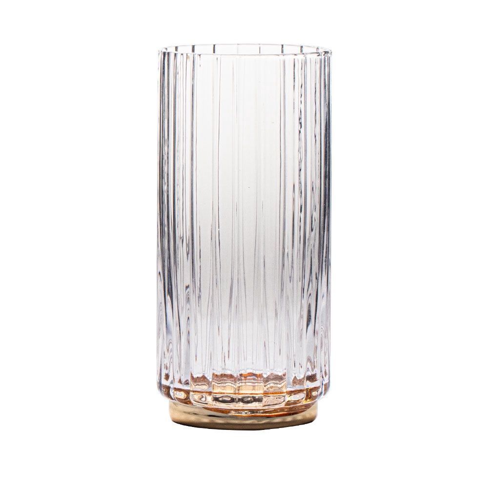 VD-15-EG - Vikko Decor- Elegant, Gold, Highball Glass, 15.5 Oz