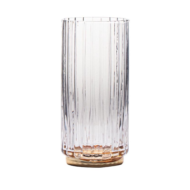 VD-15-EG - Vikko Decor- Elegant, Gold, Highball Glass, 15.5 Oz