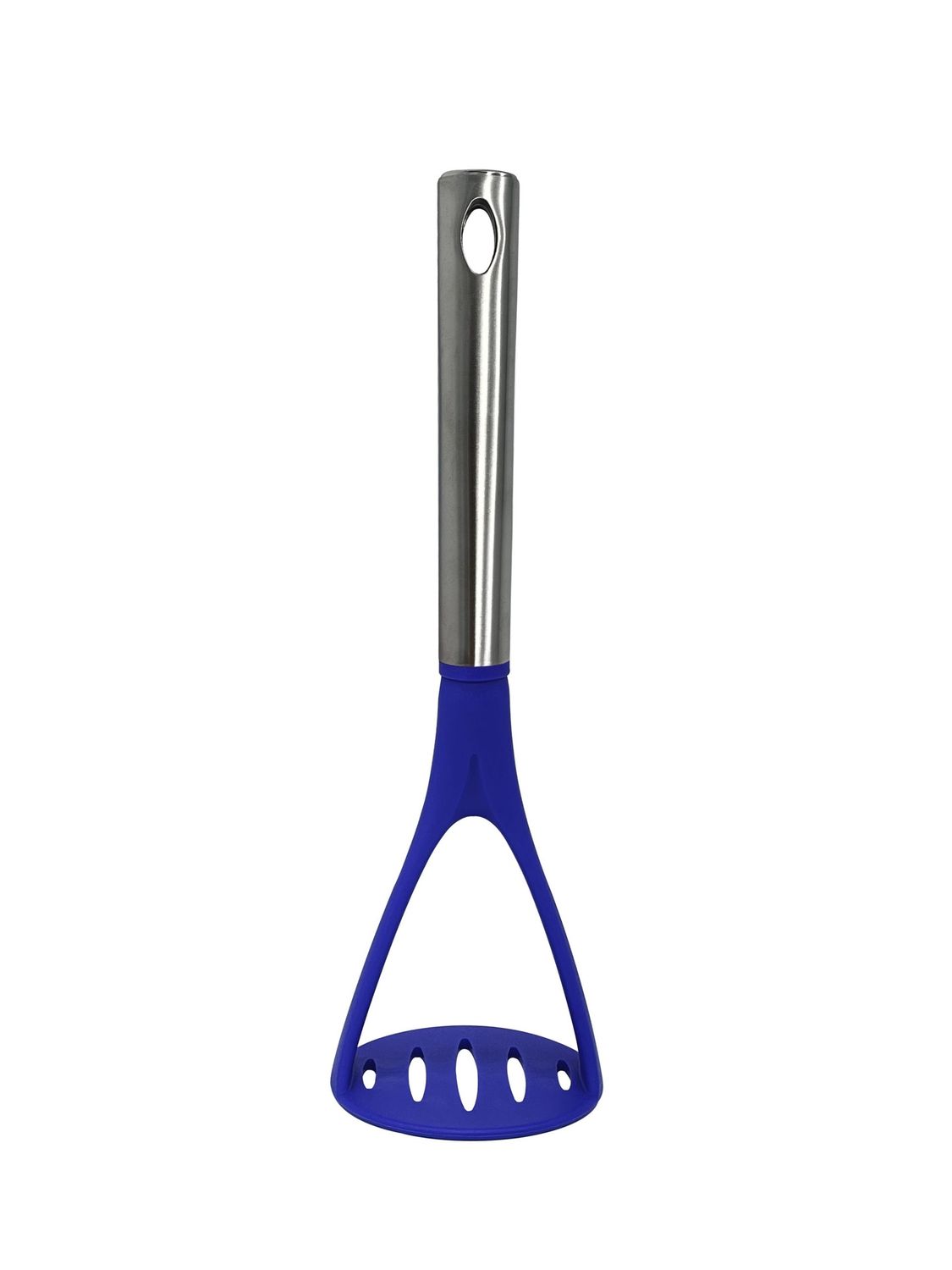 M8572/F - Millvado - Nylon Utensils SS Handle, Potato Masher, Blue, 11&#39;&#39;