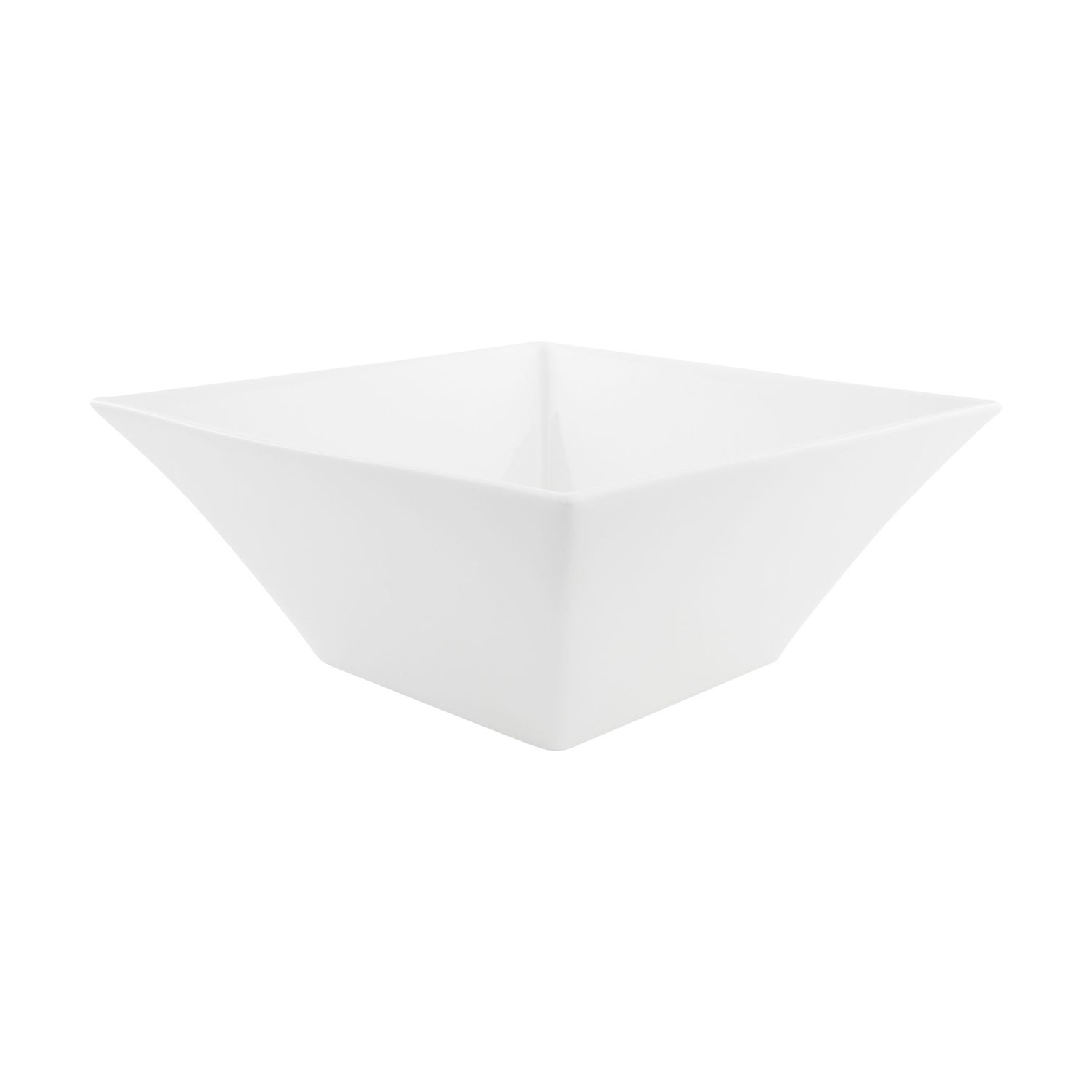 VL-0345 - Vikko Lightning - Square White Bowl, 105 oz, 10&quot;
