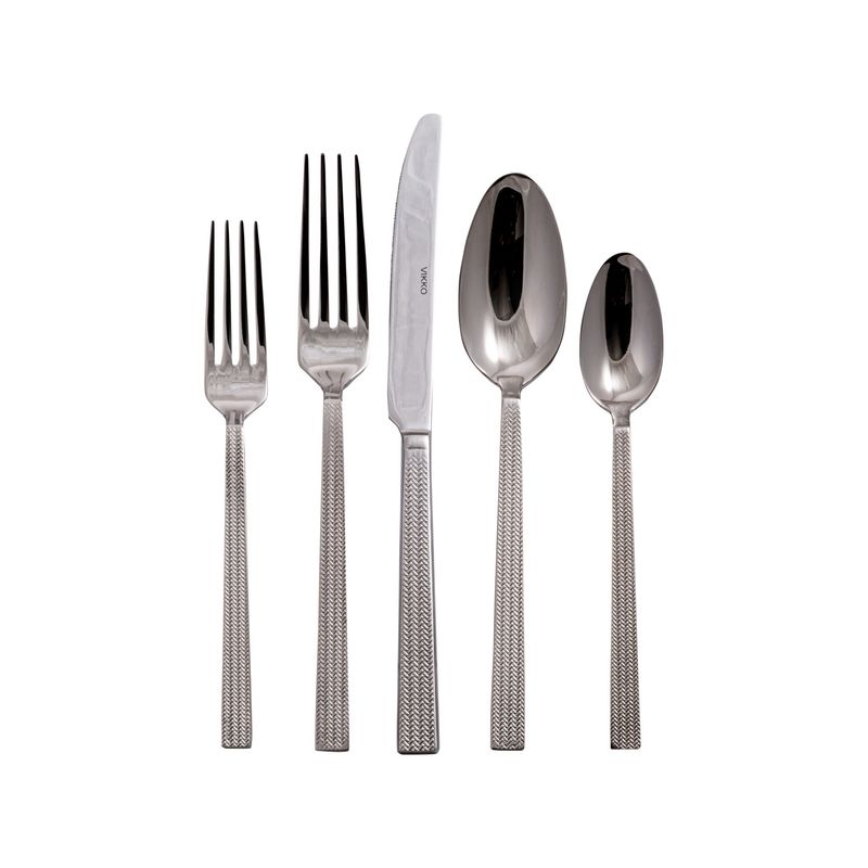 VC-130-SET - Vikko Crown - Topaz, Mirror SS 18/10, Flatware, 20 Pc Set