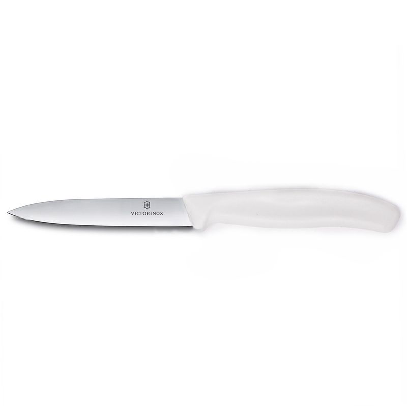 6.7707 / 40809 - Swiss Classic Paring Knife, Straight, Spear Tip, 4&quot;&quot;, White