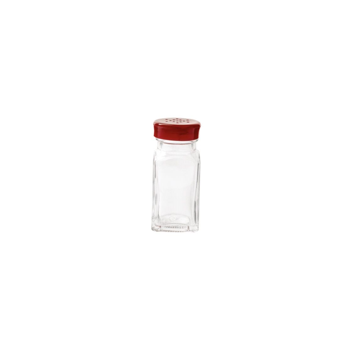 TR-07121004 - Trudeau - Glass, Wink Salt &amp; Pepper Shaker, Red Top