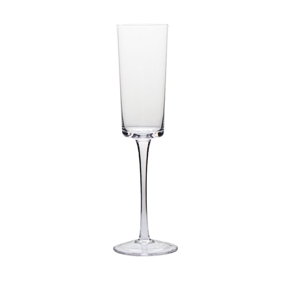 VD-08-OC - Vikko Decor- Orchid, Clear, Champagne Flute Glass, 8 Oz