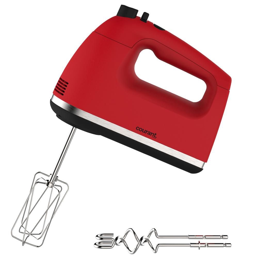COUCHM1560R - COURANT 250W 5-SPEED HAND MIXER RED