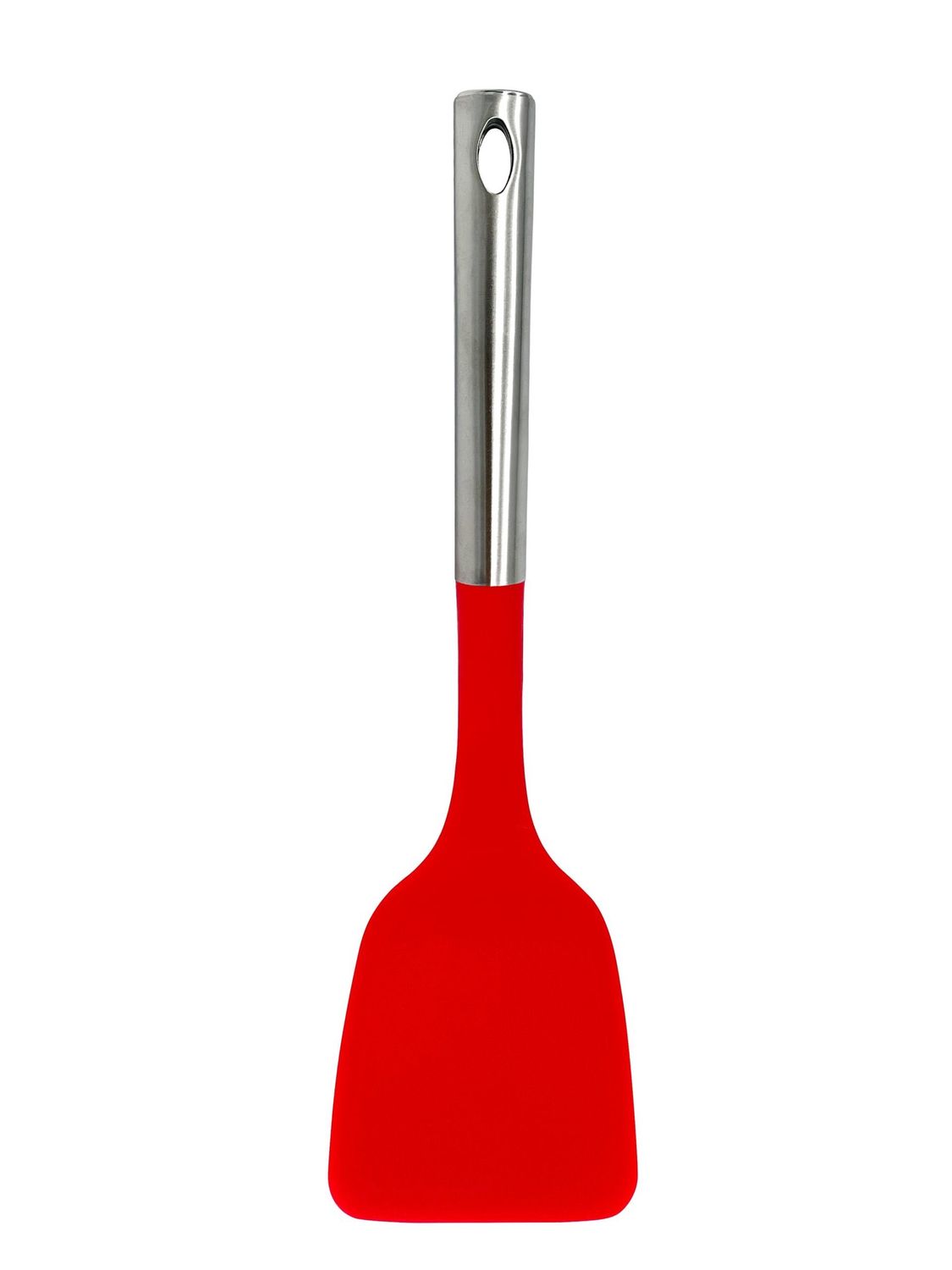 M8571/C - Millvado - Nylon Utensils SS Handle, Solid Turner, Red,13.5&#39;&#39;