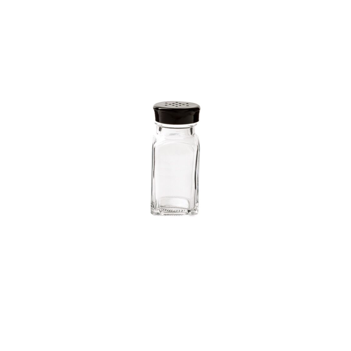 TR-07121005 - Trudeau - Glass, Wink Salt &amp; Pepper Shaker, Black Top