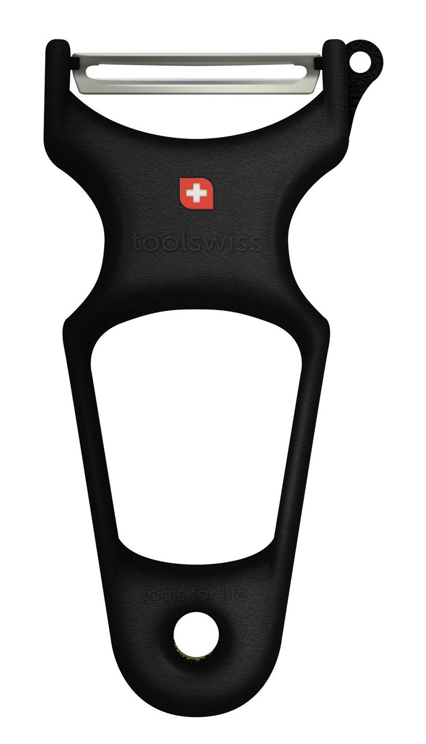 TS3608 - Toolswiss Classinox - Vegetable Peeler SS Blade, Black