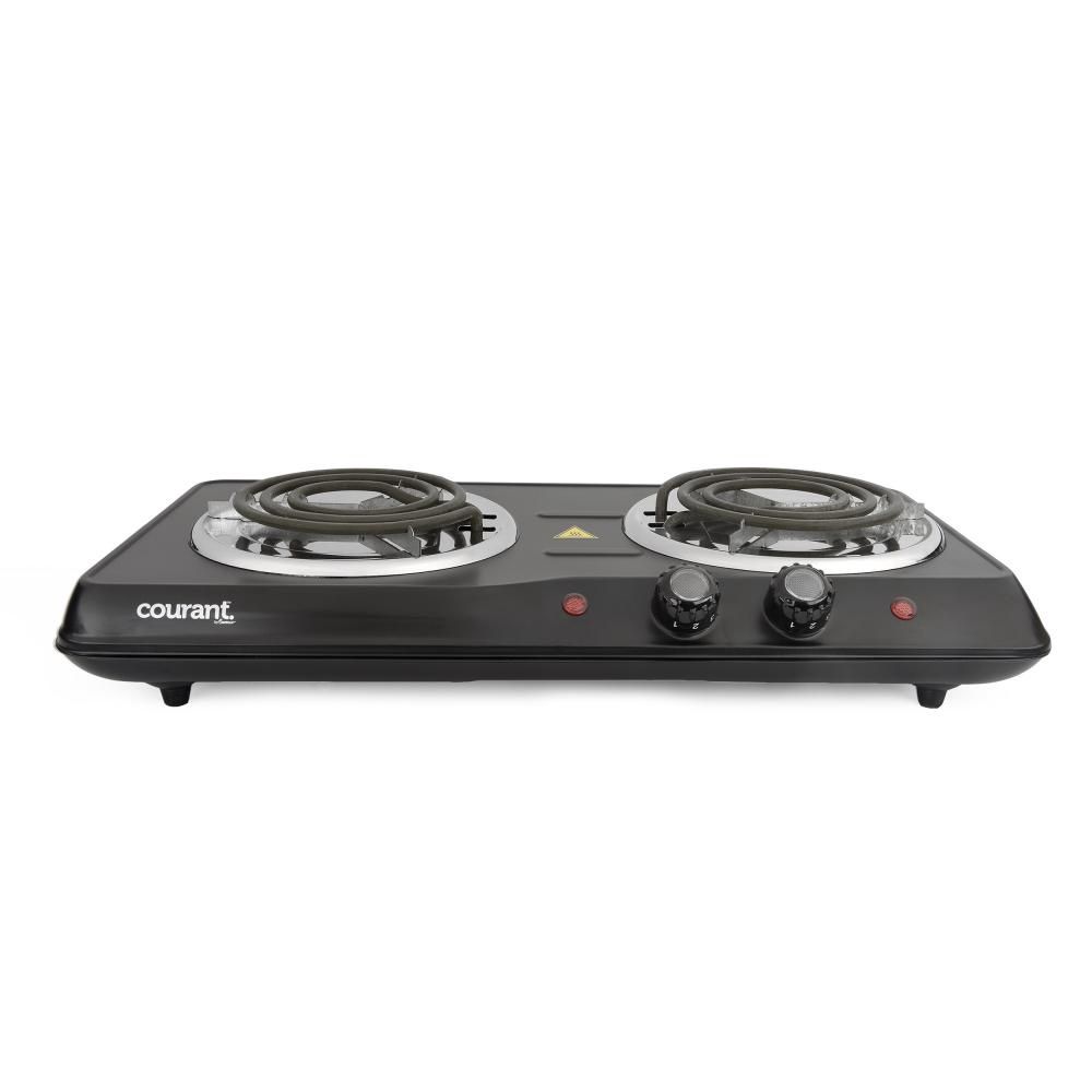 COUCEB2183K - COURANT ELECTRIC DOUBLE BURNER, BLACK
