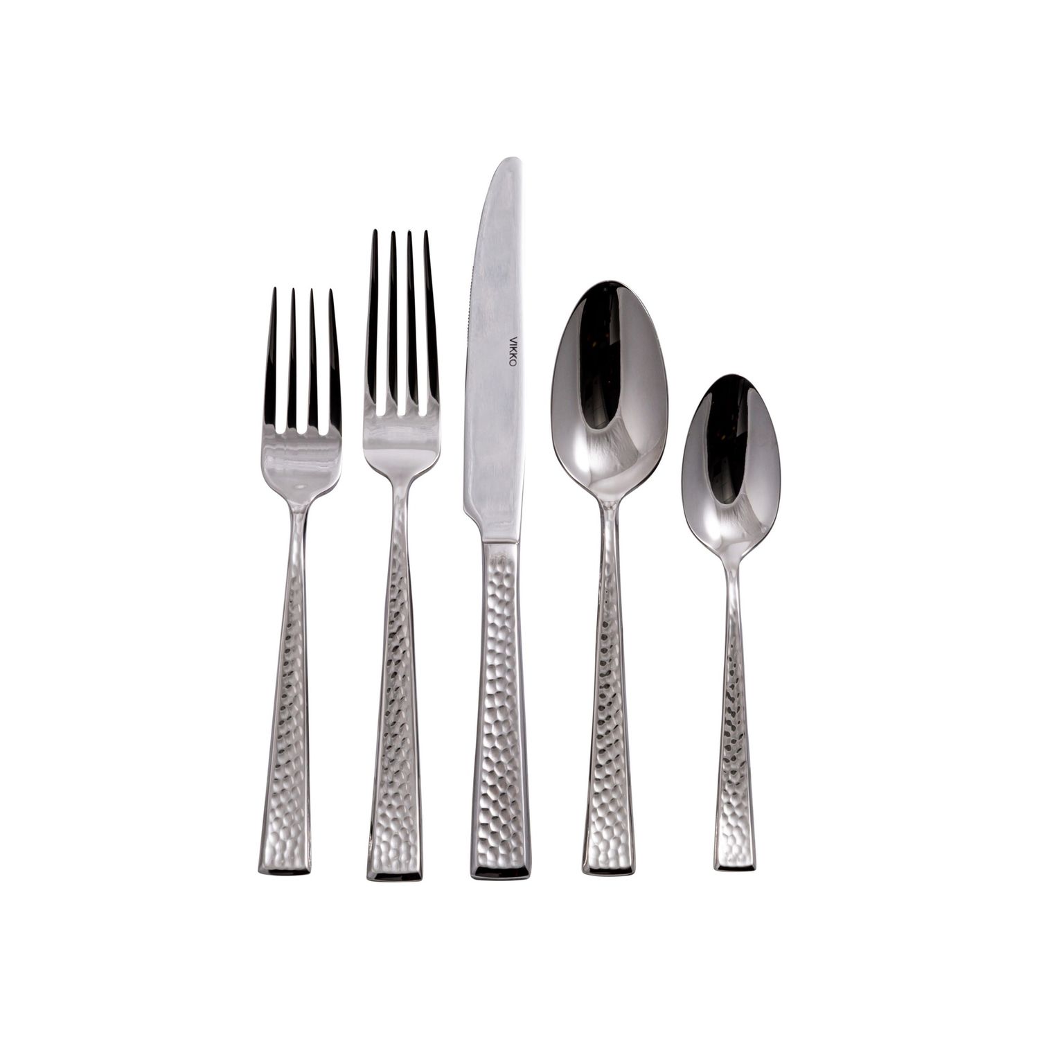 VC-180-SET - Vikko Crown - Ruby, Mirror 18/10 SS, Flatware, 20 Pc Set